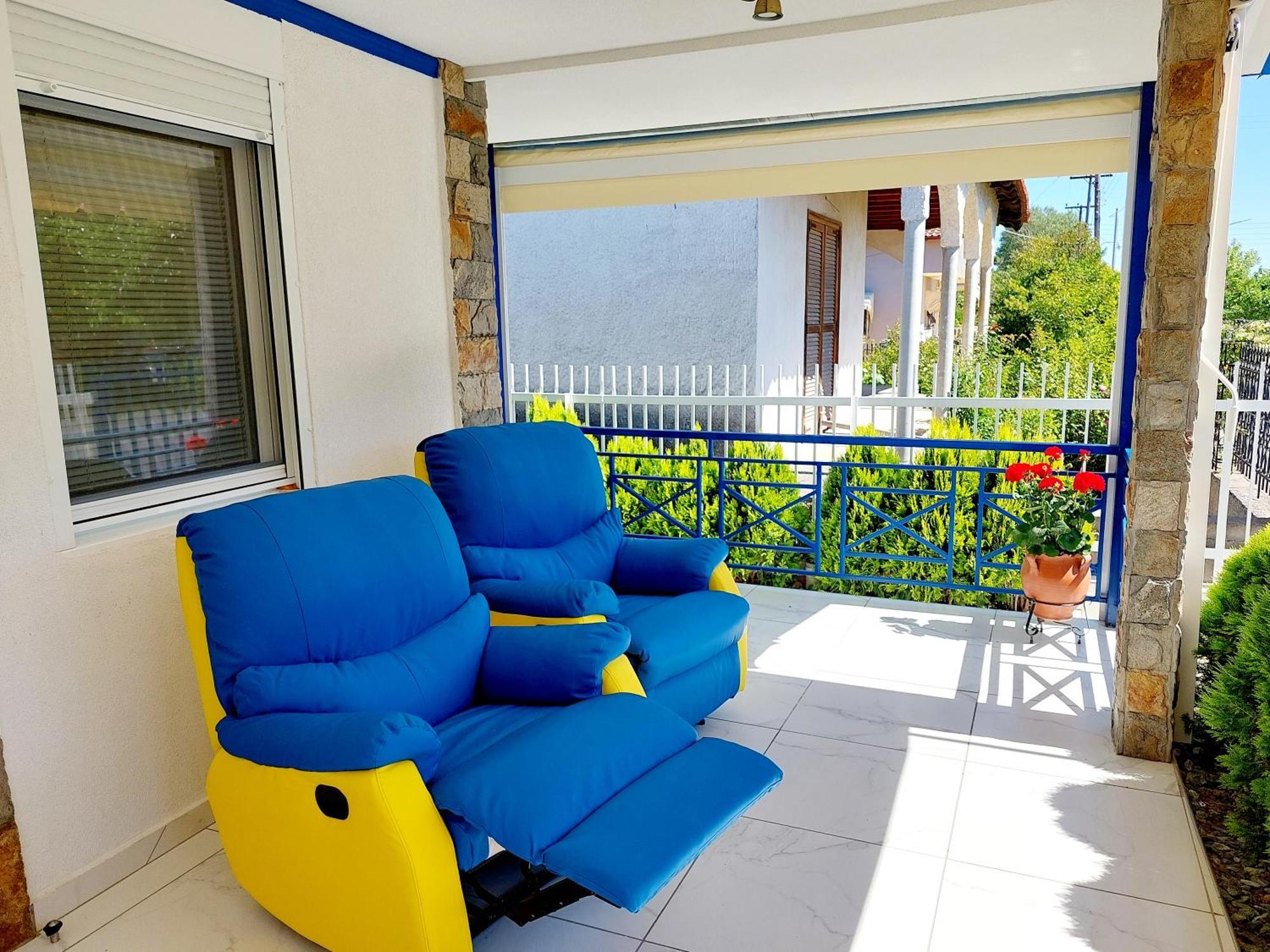 Villa Blue House Nea Kallikrateia Extérieur photo